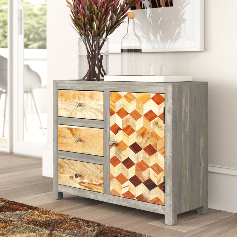 Mercury Row Klahn 75Cm Wide 3 Drawer Sideboard Wayfair.co.uk